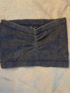 Set of 2 . Better Be Navy Ribbed cropped top